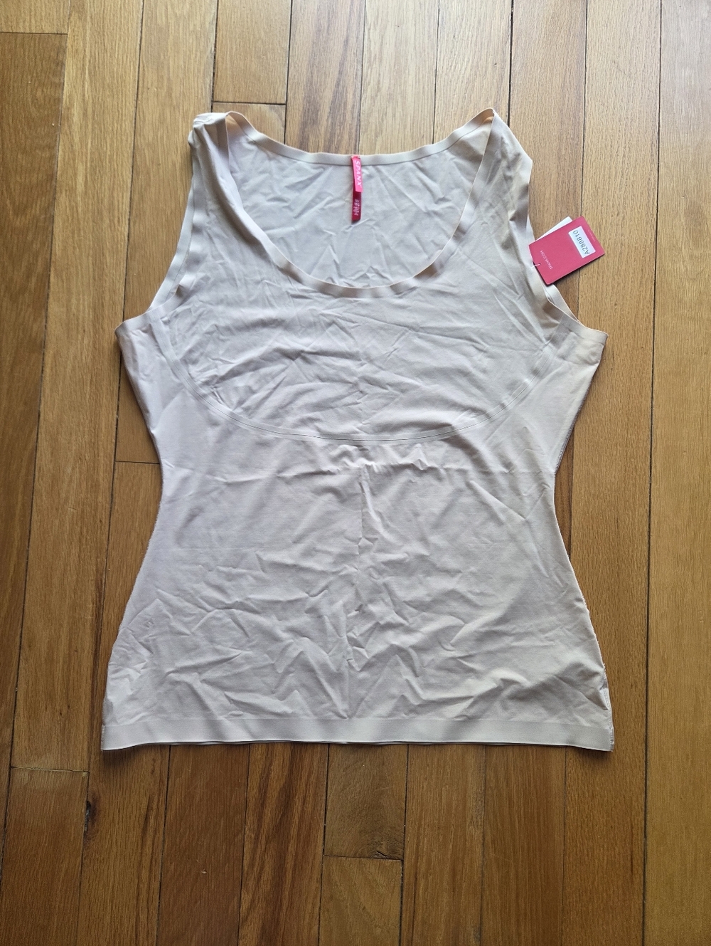SPANX Scoop Neck Seamless Thinstincts Tank Top - Nude Size 1X Retail $64